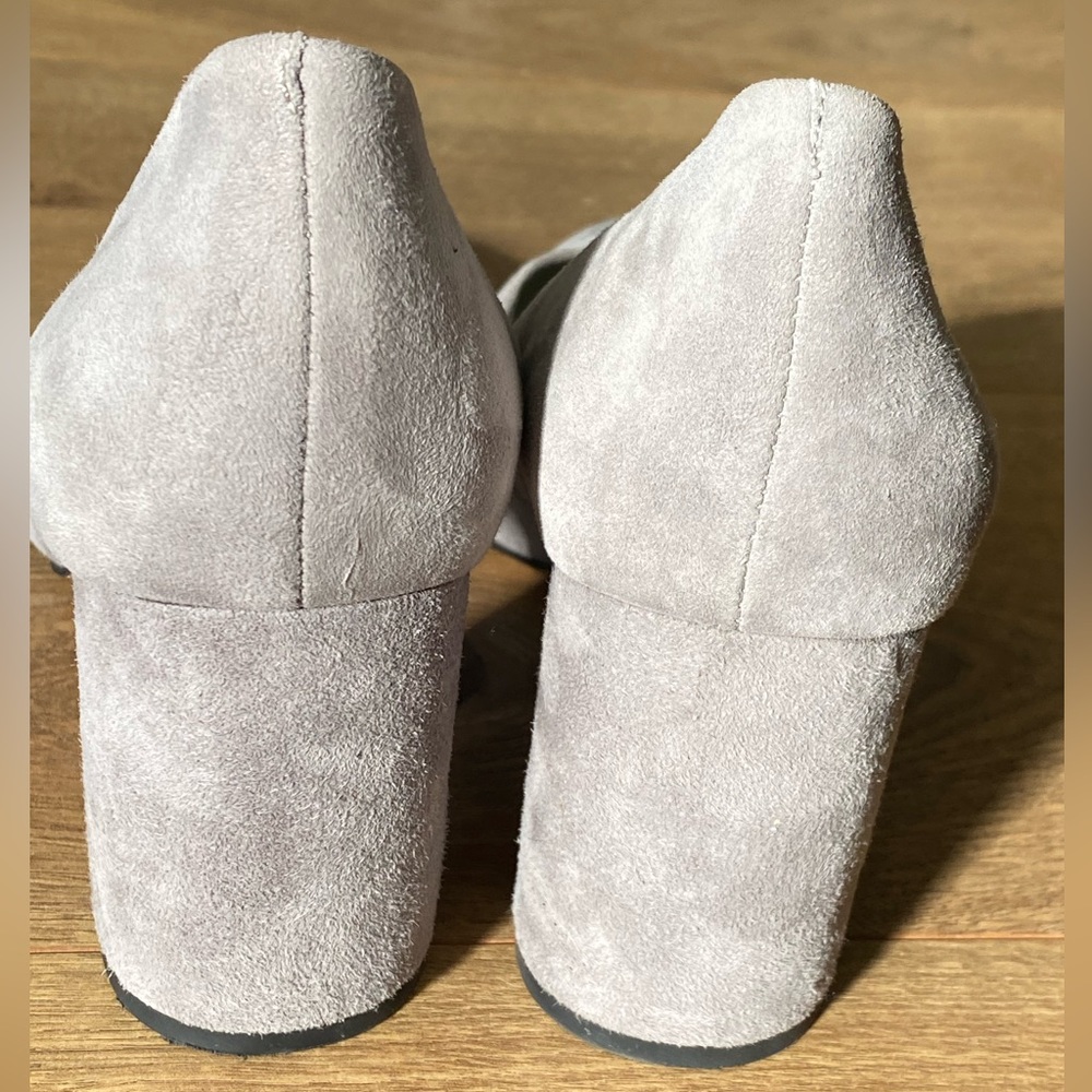 Fabulous grey suede 1. State block heel pumps. 8.5